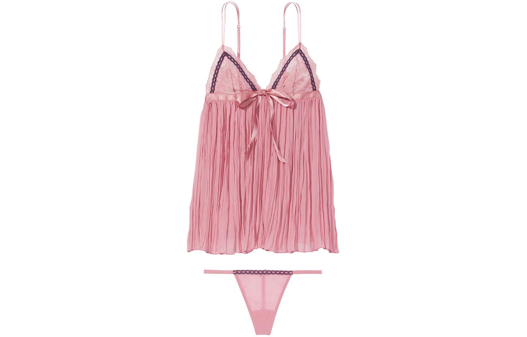 Пижама Victoria's Secret PINK VERY SEXY Lacebowstrapsexybabynightgowndd - изображение 1