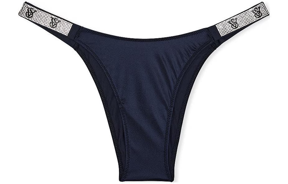 Трусы Victoria's Secret PINKVERY SEXY Double Shine Strap Lace Brazilian PantyB 1 - изображение 1
