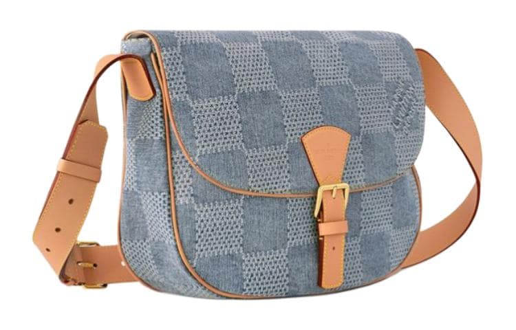 Сумка через плечо LOUIS VUITTON Damies Denim 3D Montsouris Messenger MM - изображение 2