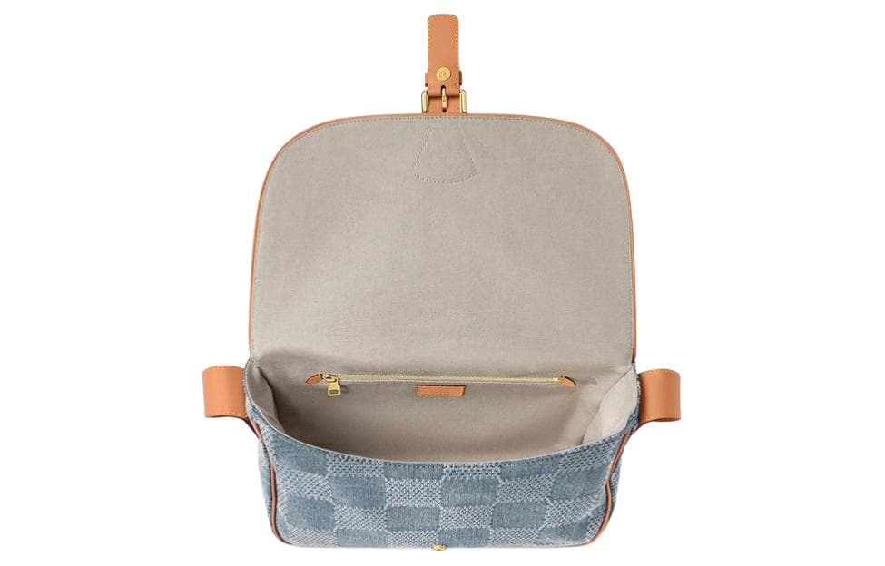 Сумка через плечо LOUIS VUITTON Damies Denim 3D Montsouris Messenger MM - изображение 3