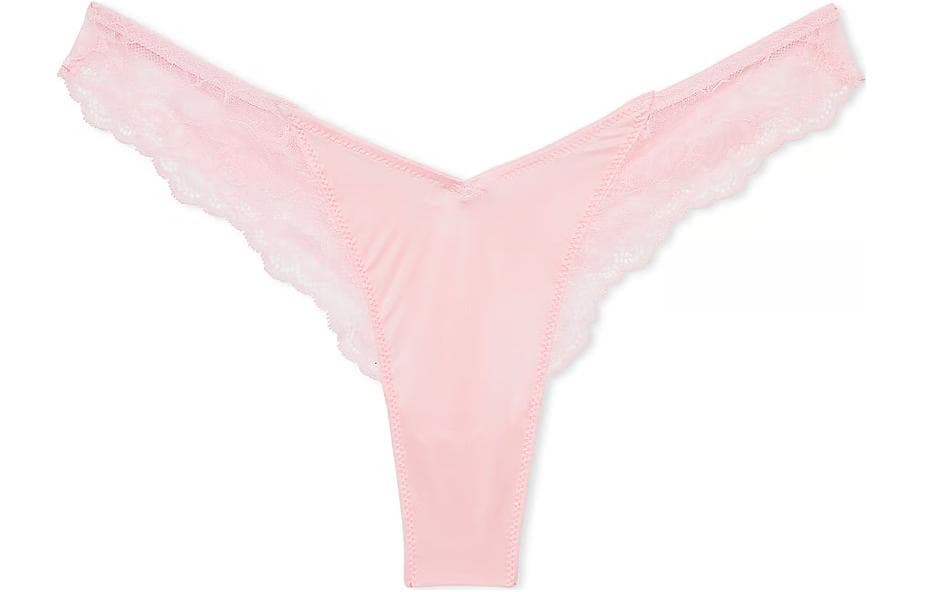 Трусы Victoria's Secret PINK VERY SEXY Rose Lace-Trim High-Leg Tg PantyPy Bm 1 - изображение 1