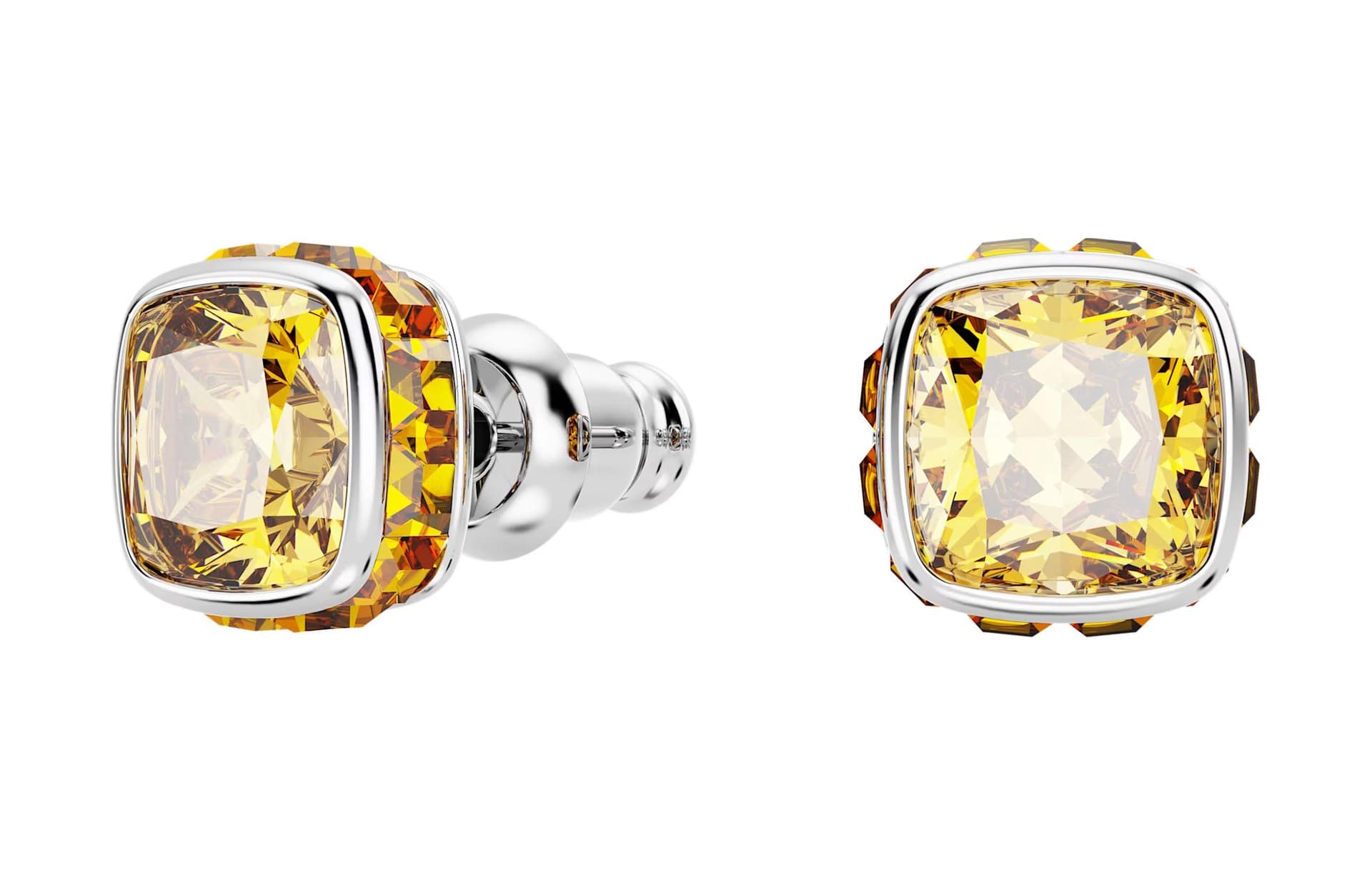 Серьги Swarovski Birthstone Серьги-гвоздики Женские Желтые - изображение 2