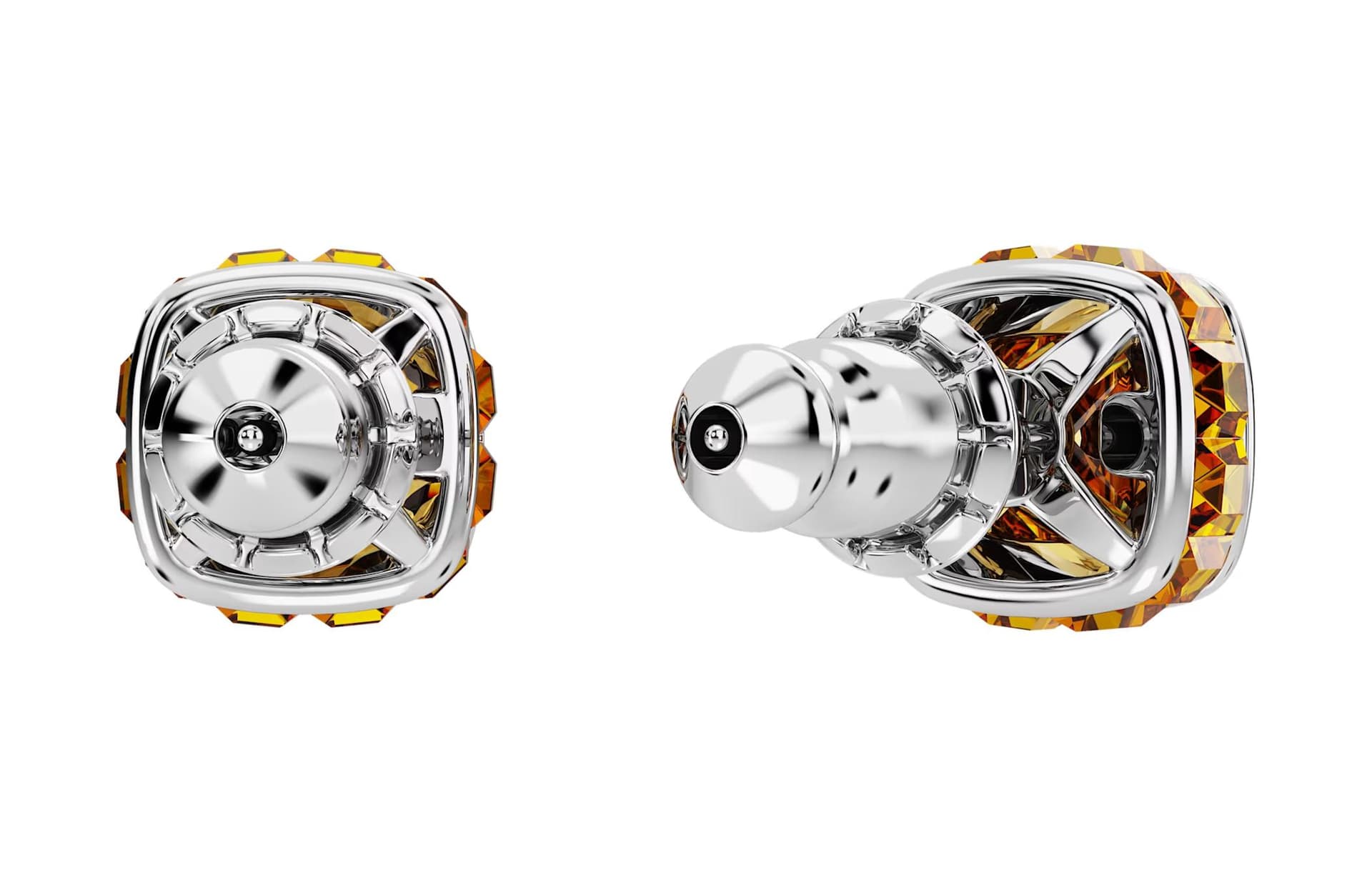 Серьги Swarovski Birthstone Серьги-гвоздики Женские Желтые - изображение 4