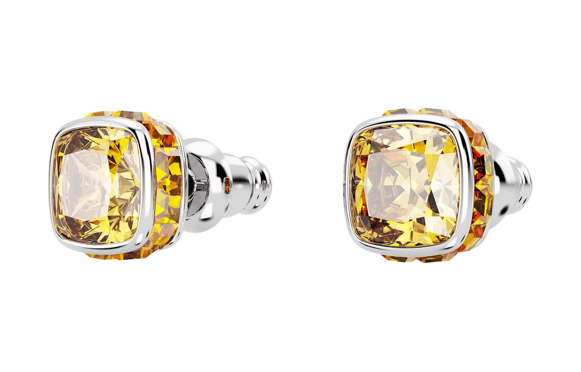 Серьги Swarovski Birthstone Серьги-гвоздики Женские Желтые - изображение 3