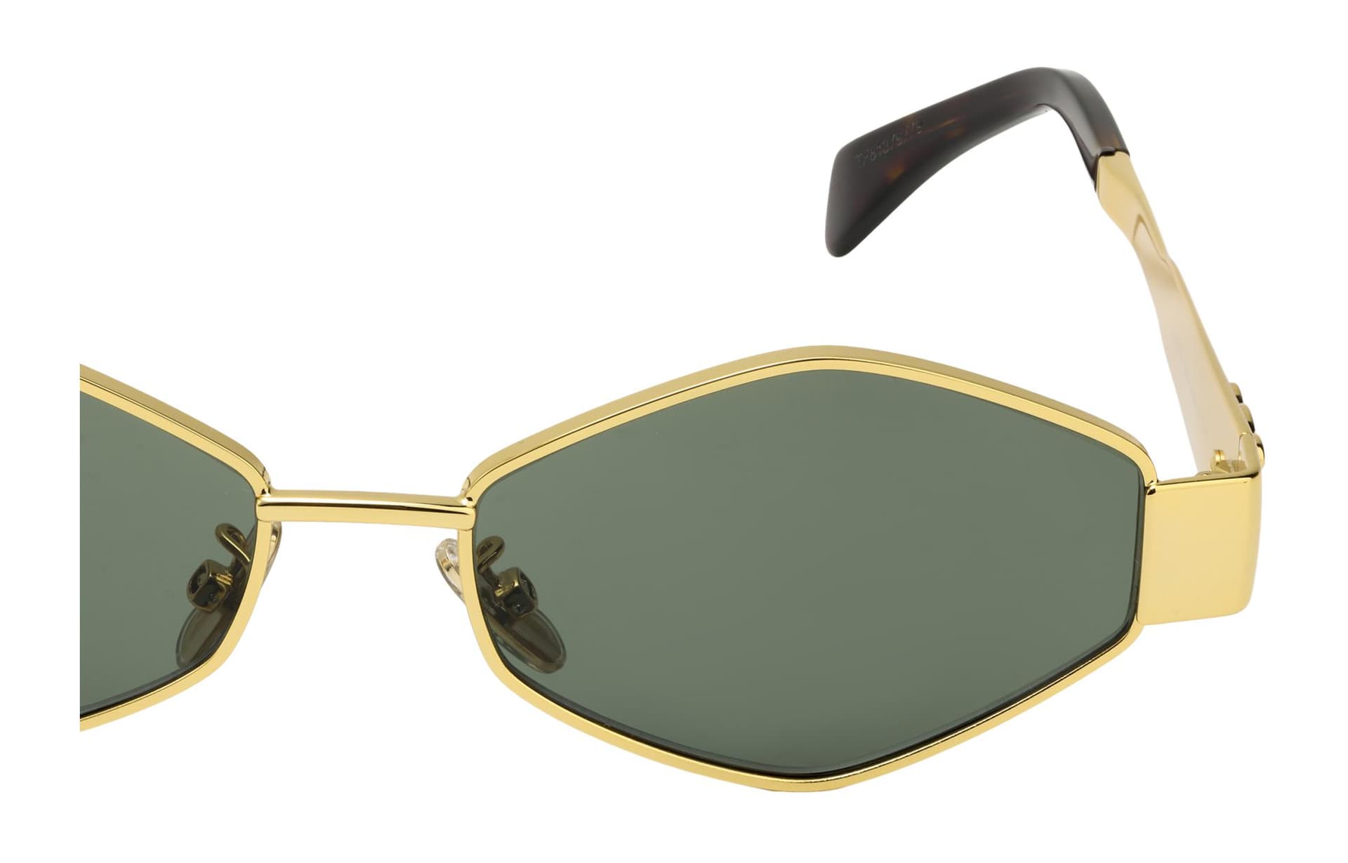 Солнцезащитные очки Celine Geometric Gold Sunglasses - изображение 4