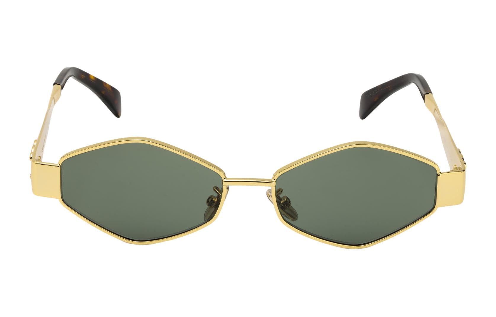 Солнцезащитные очки Celine Geometric Gold Sunglasses - изображение 2