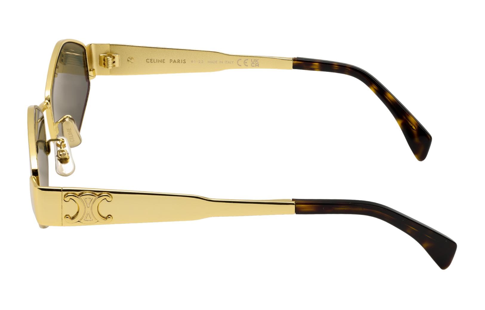 Солнцезащитные очки Celine Geometric Gold Sunglasses - изображение 3
