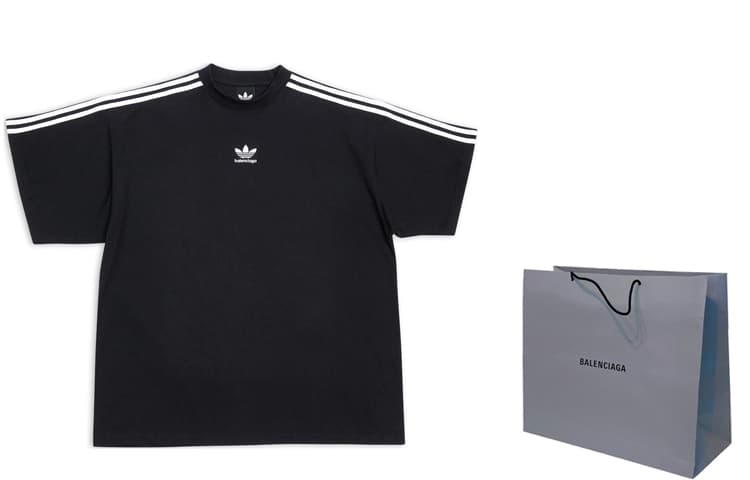 Футболка Balenciaga x adidas FW22 Logo T-Shirt Black — фото 3