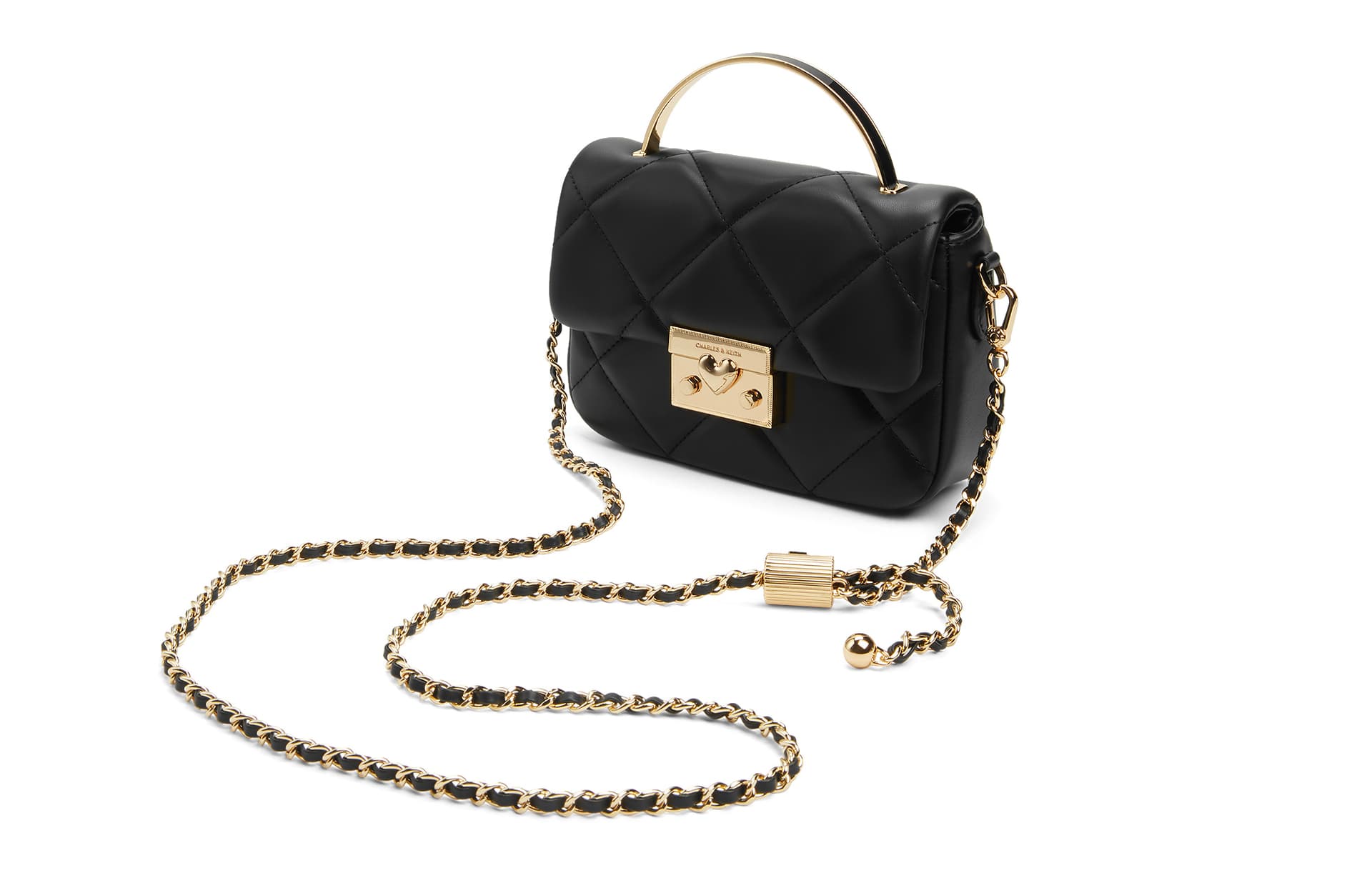 Сумка через плечо CHARLESKEITH PU PinkCreamBlack - изображение 3