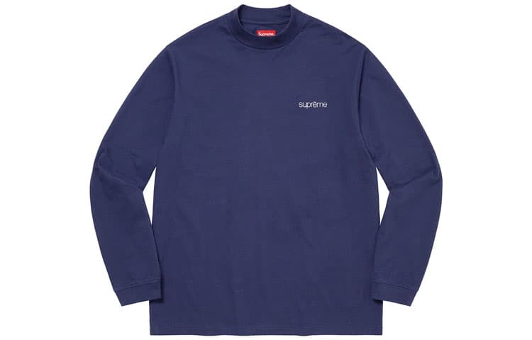 Футболка Supreme FW22 Week 1 Mock Neck LS Top T - изображение 5