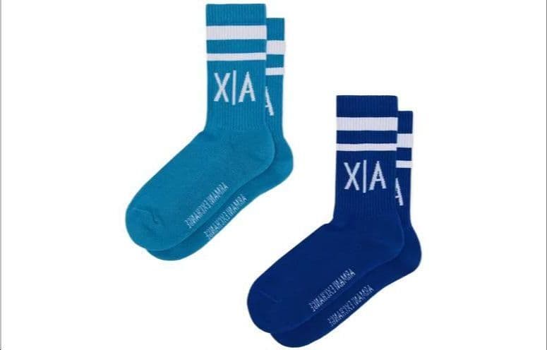 Носки ARMANI EXCHANGE Two Pack Of Terrycloth Socks 2 - изображение 1