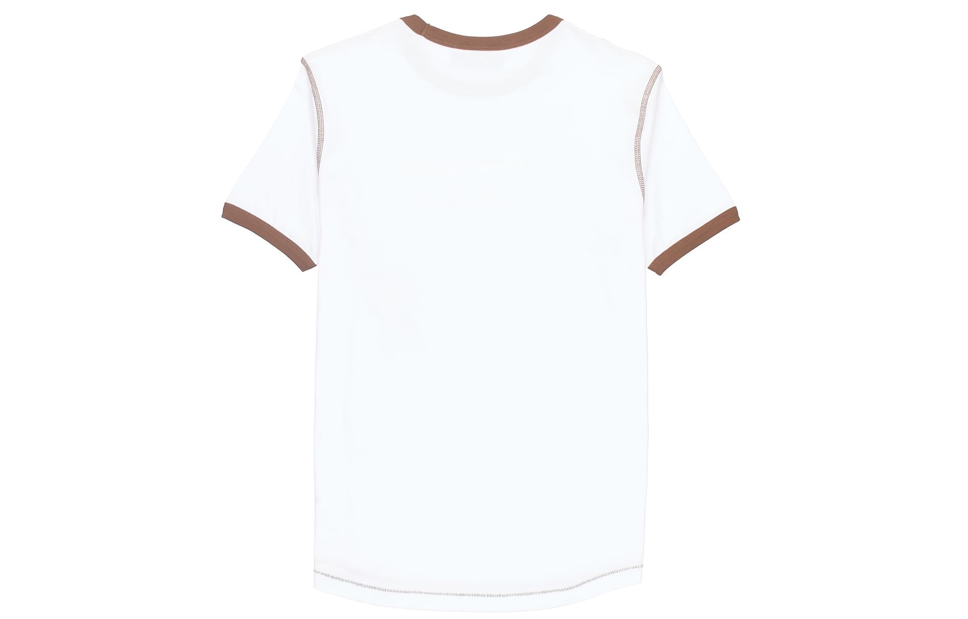 Футболка Drew House Secret Ss Ringer Tee Whitebrown LogoT - изображение 2