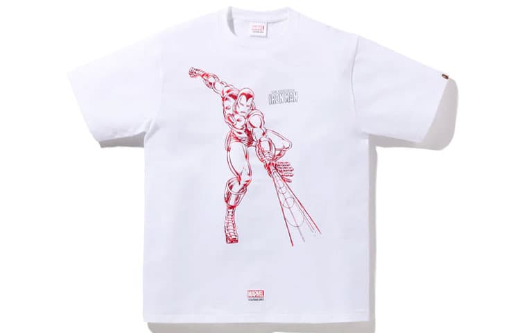 Футболка A BATHING APE x MARVEL T - изображение 2