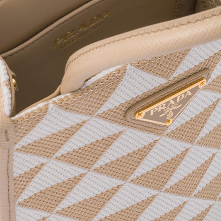 Сумка Prada Symbole Tote Bag White Beige - изображение 4