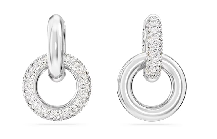 Серьги Swarovski Dextera Серьги с родиевым покрытием искусственный кристалл женский серебряный - изображение 2