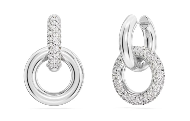 Серьги Swarovski Dextera Серьги с родиевым покрытием искусственный кристалл женский серебряный - изображение 4