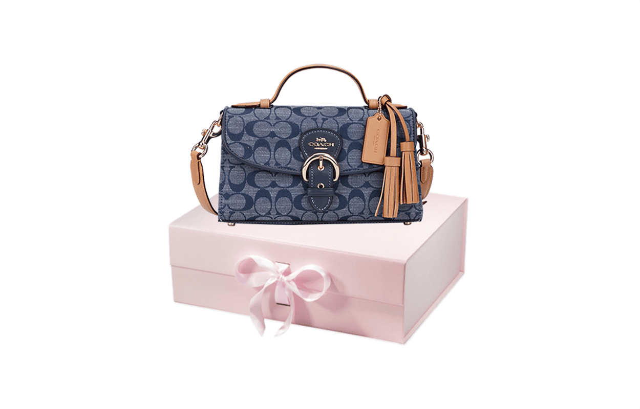Сумка COACH Kleo 24 Denim Blue - изображение 7