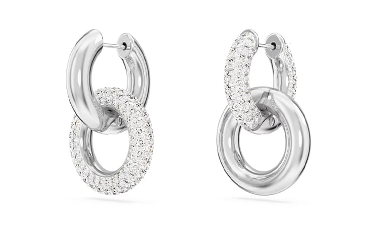 Серьги Swarovski Dextera Серьги с родиевым покрытием искусственный кристалл женский серебряный - изображение 3