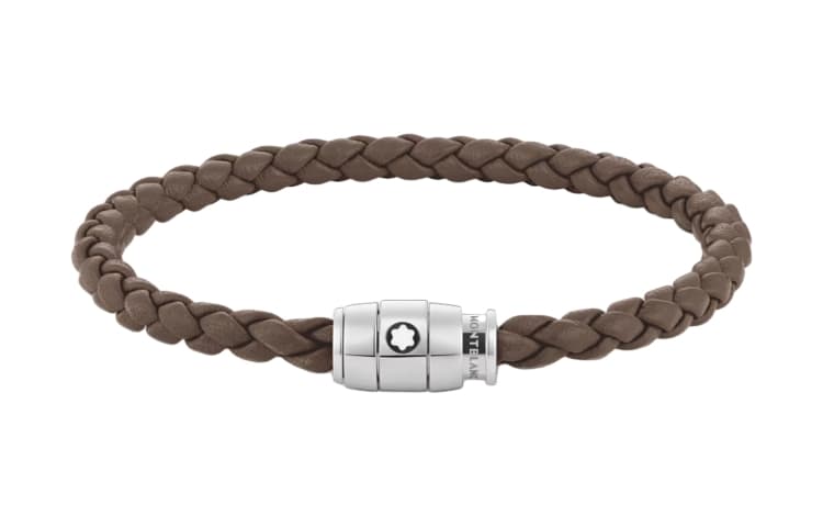 Браслет MONTBLANC Meisterstuck Коровья кожа Наручные повязки Мужской Земляной коричневый - изображение 1