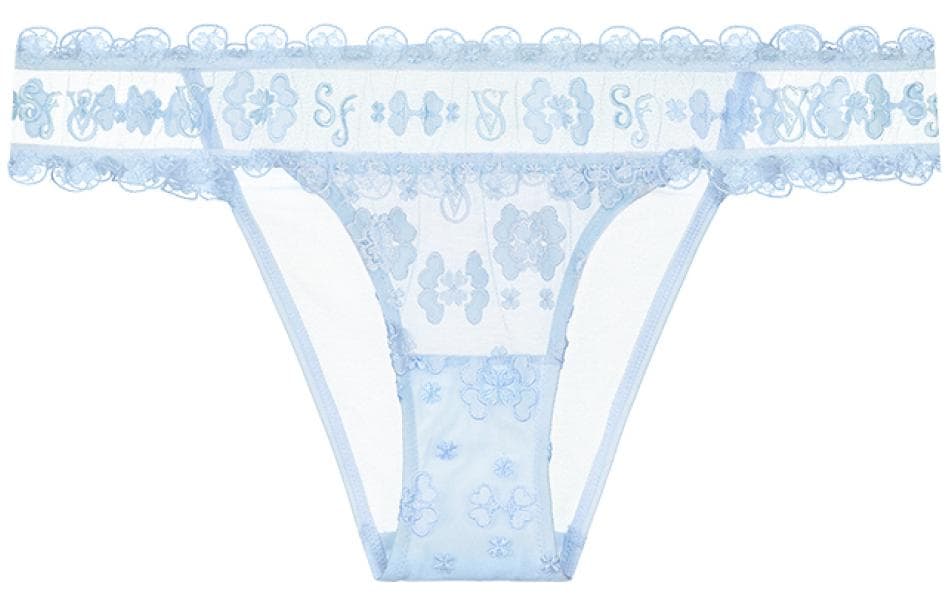 Трусы Victoria's Secret pink Butterfly Love Comfortableblue 1 - изображение 1