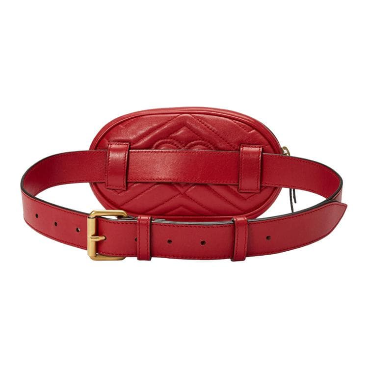 Поясная сумка Gucci GG Marmont Red - изображение 4