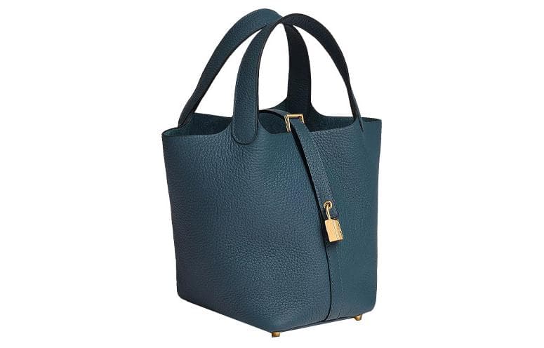 Сумка HERMES Picotin Lock 18 Clemence 7P Bleu De Prusse - изображение 2