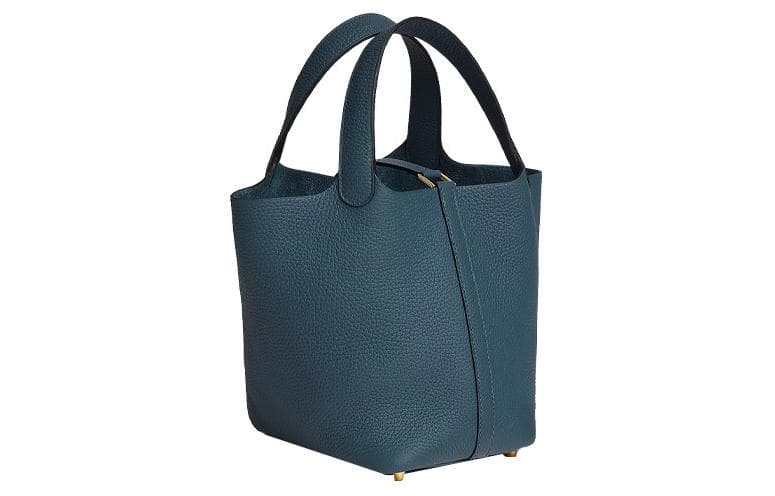 Сумка HERMES Picotin Lock 18 Clemence 7P Bleu De Prusse - изображение 3