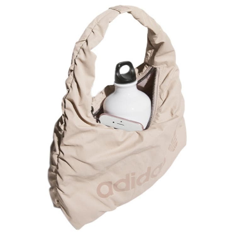 Мини-сумка Adidas Originals Cloud Satin Трилистник Сумка через плечо Маленькая Женская Умбра - изображение 3