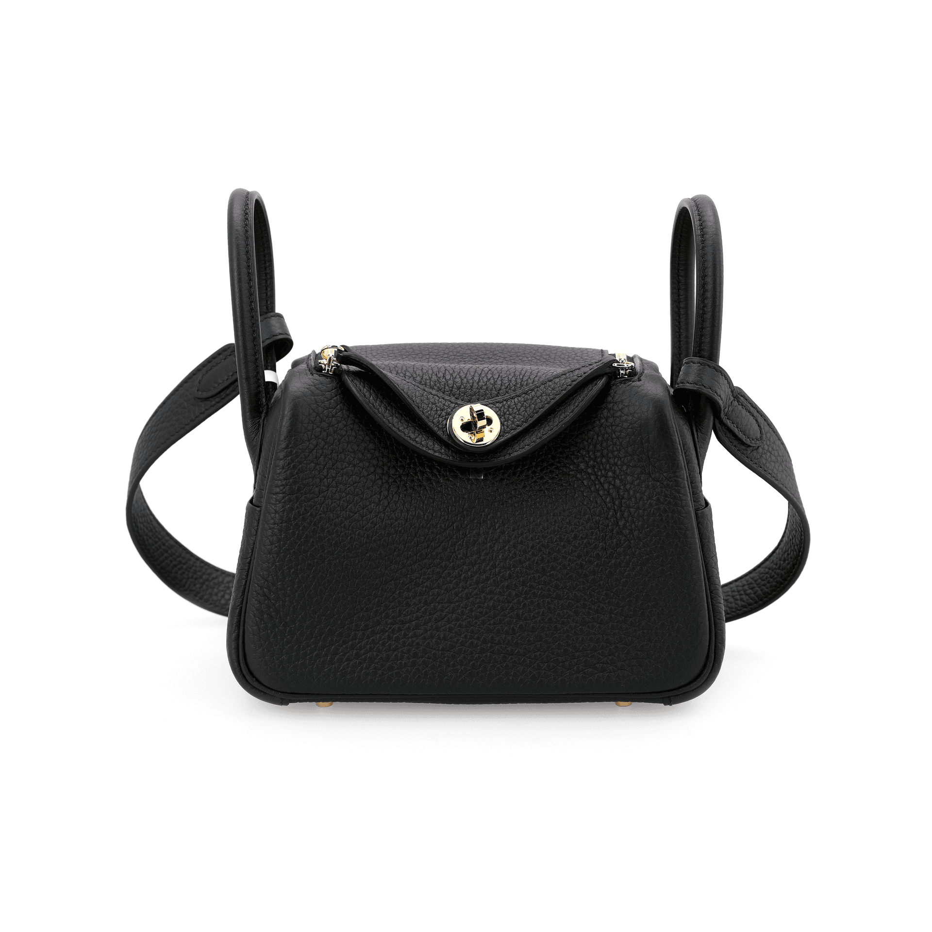 Сумка через плечо HERMES Lindy Mini 19 Taurillon Clemence Noir - изображение 2