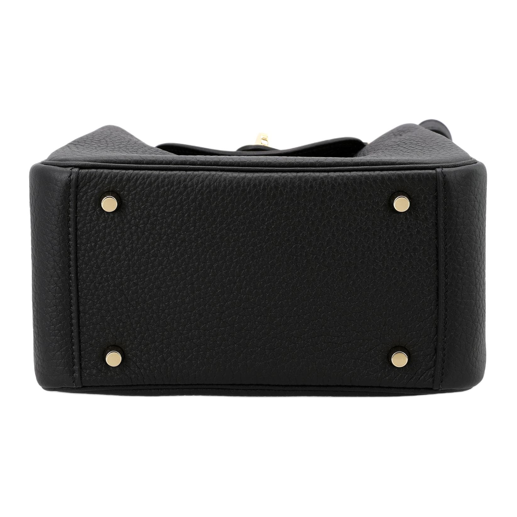 Сумка через плечо HERMES Lindy Mini 19 Taurillon Clemence Noir - изображение 6