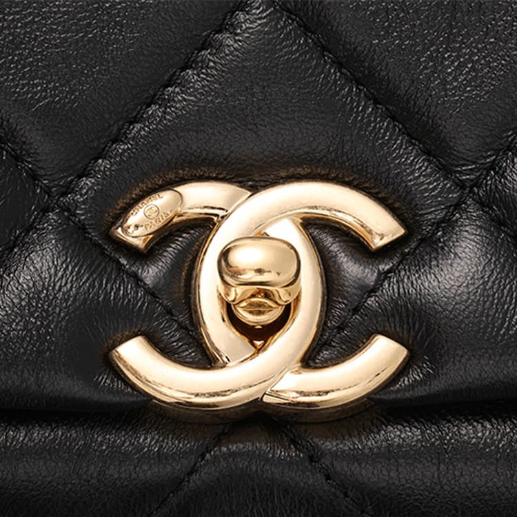 Сумка CHANEL 22A Chain Flap Mini Bag Black - изображение 5