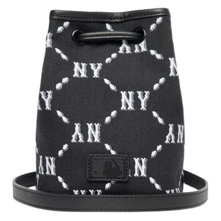 Сумка через плечо MLB Monogram Bucket Bag Black - изображение 2