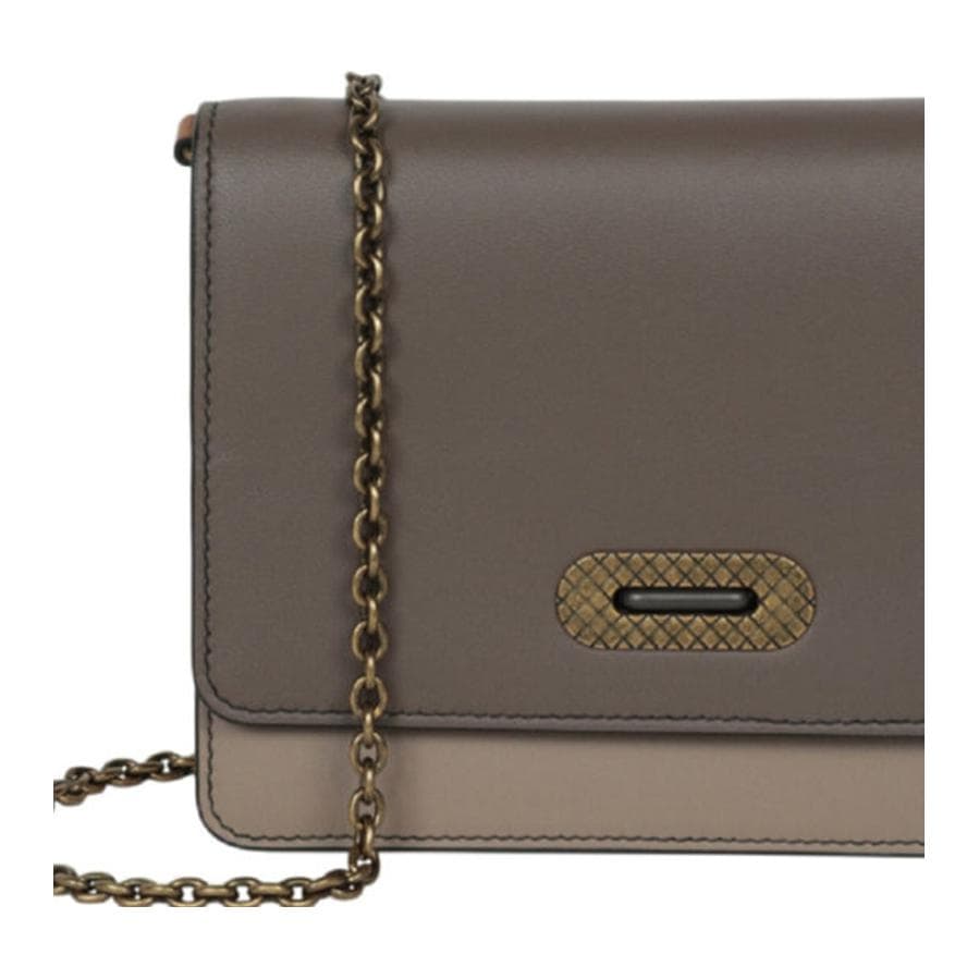 Мини-сумка Bottega Veneta Сумка через плечо из кожи женская коричневая - изображение 5