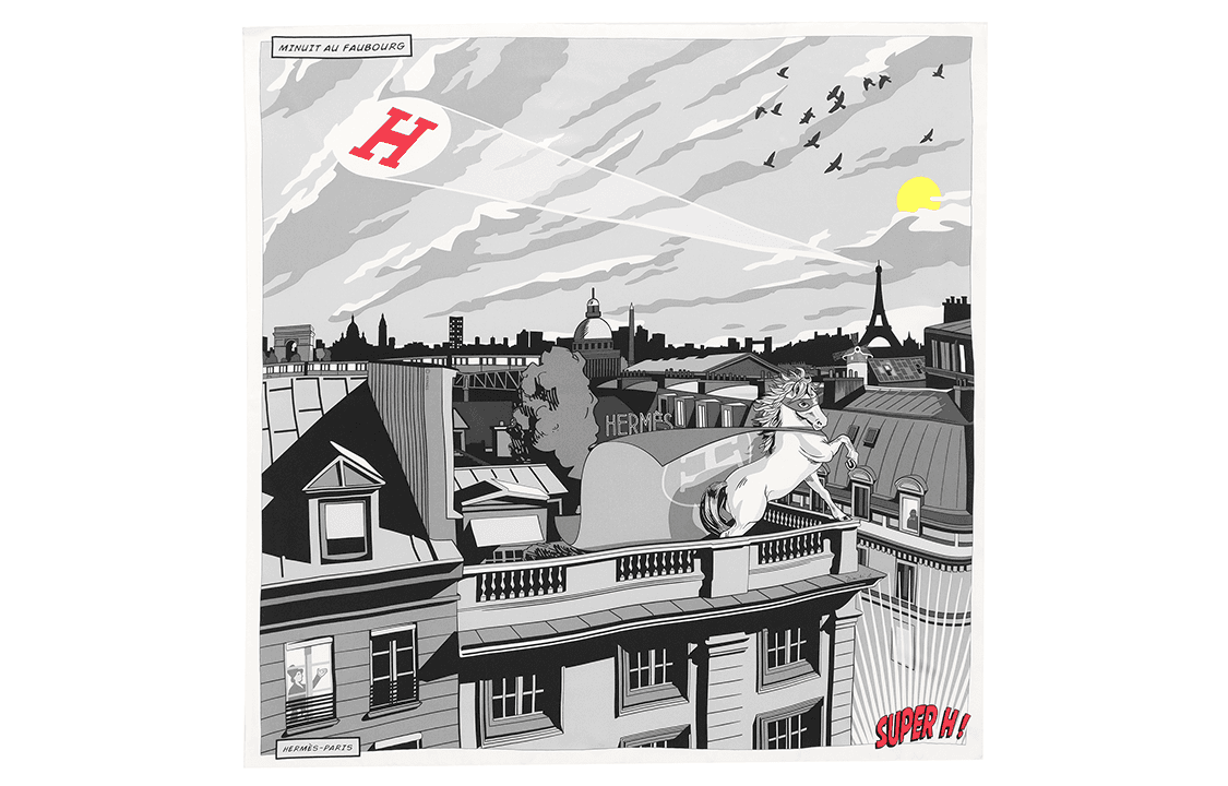 Платок HERMES 70x70cm - изображение 2