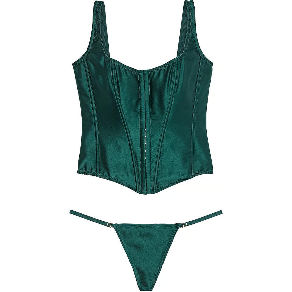 Трусы Victoria's Secret VERY SEXY The Classic Silk Corset SetMG - изображение 1