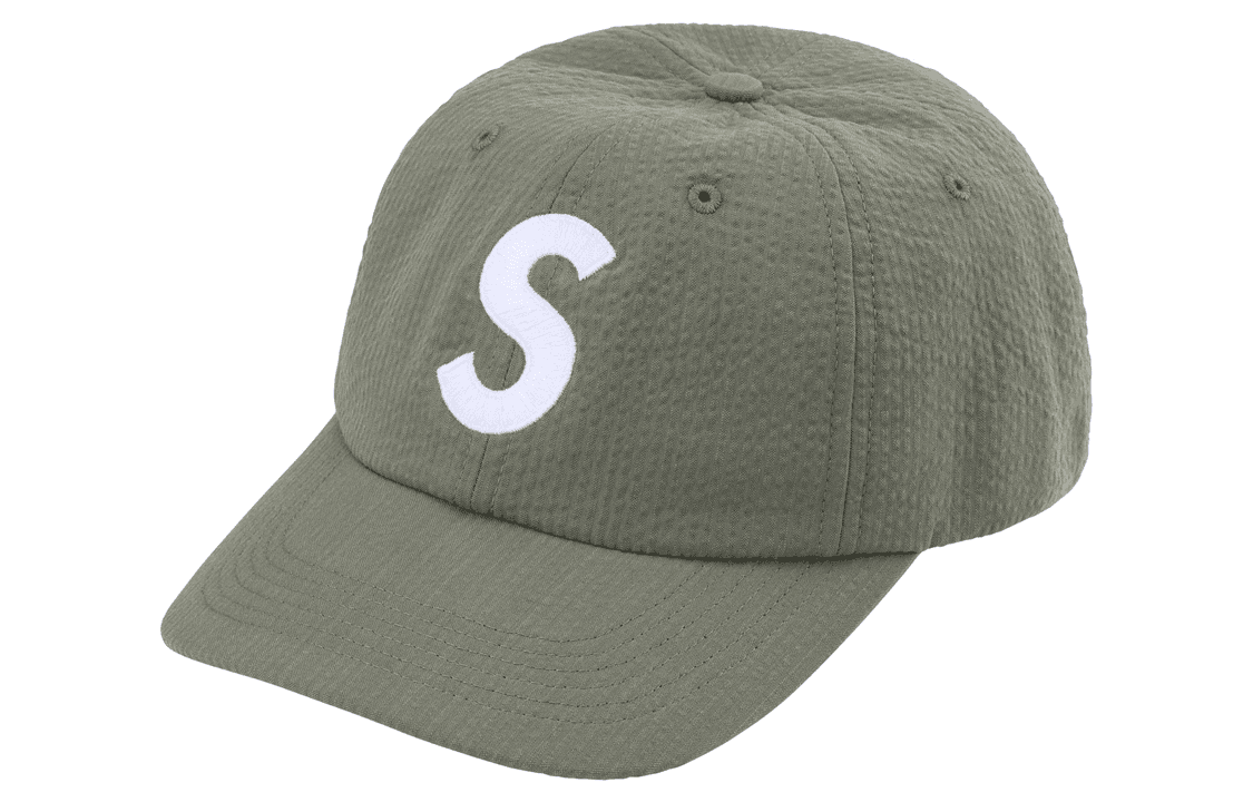Кепка Supreme SS24 WEEK 11 SEERSUCKER S LOGO 6-PANEL - изображение 1