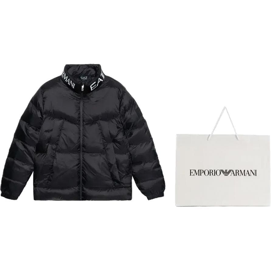 Зимняя куртка Emporio Armani Puffer Jacket Black - изображение 4