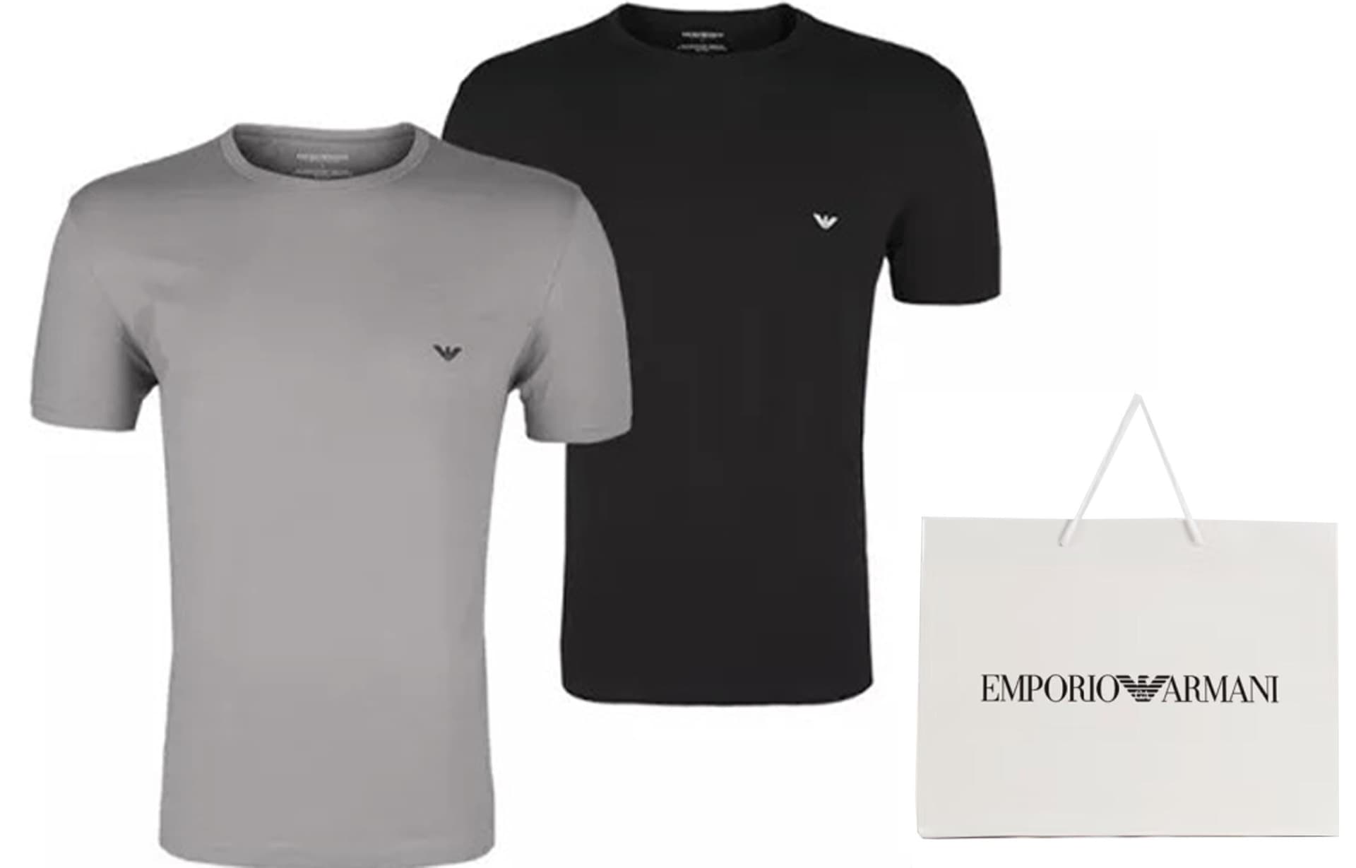 Футболка Emporio Armani Logo Crewneck T-Shirt 2-Pack - изображение 4