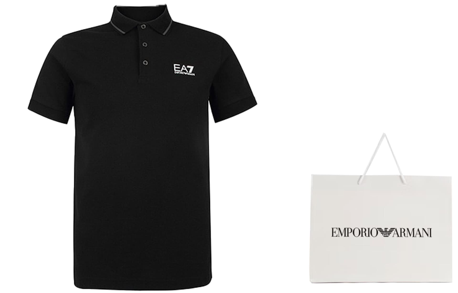 Поло Emporio Armani Polo Shirt Black - изображение 5