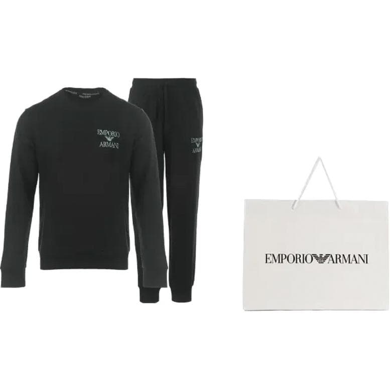 EMPORIO ARMANI FW23 Толстовка комплект мужской черный - изображение 4