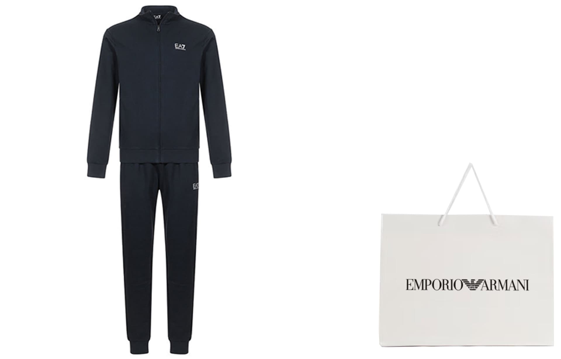 Спортивный костюм Emporio Armani Tracksuit Black - изображение 3