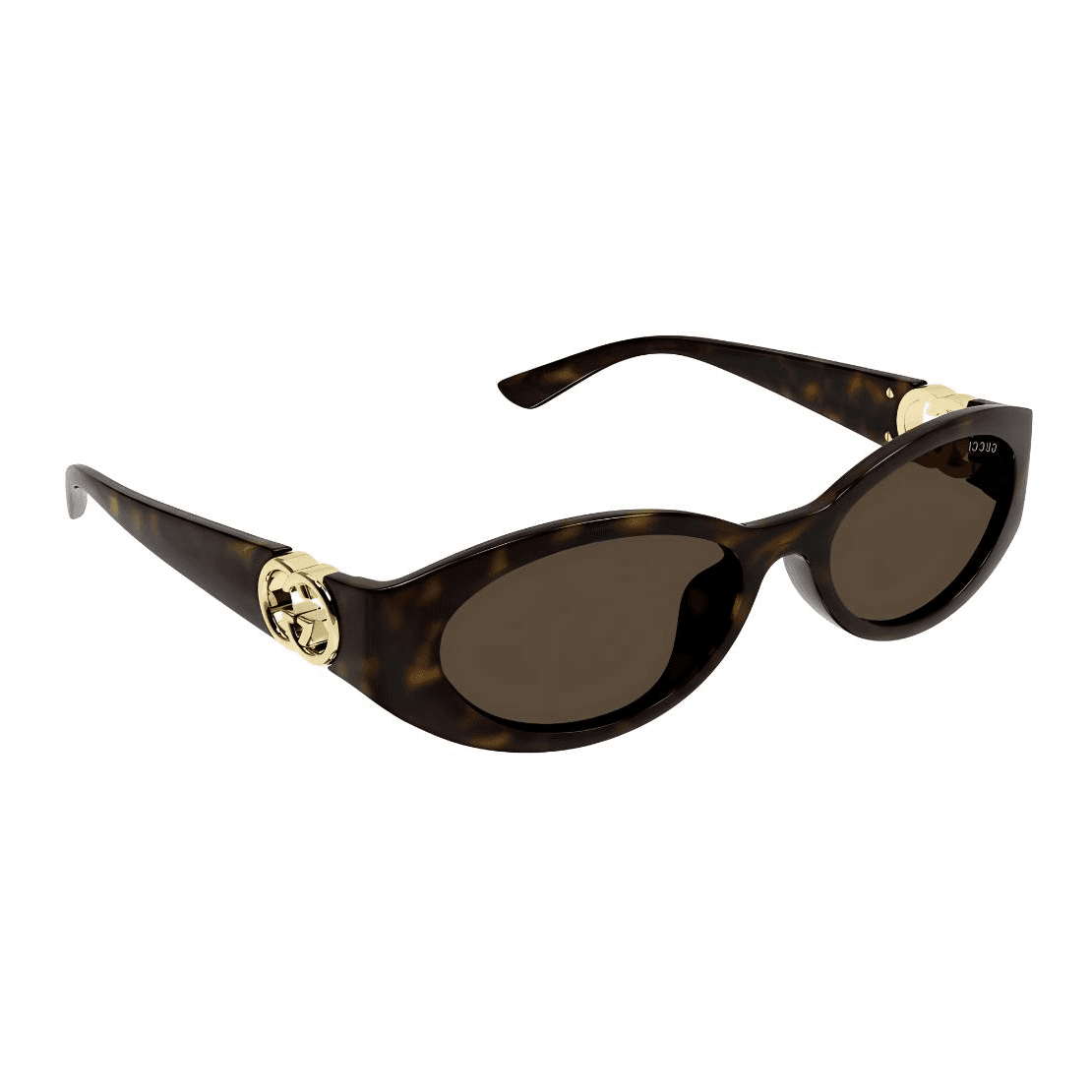 Солнцезащитные очки Gucci Oval Tortoiseshell Sunglasses - изображение 3