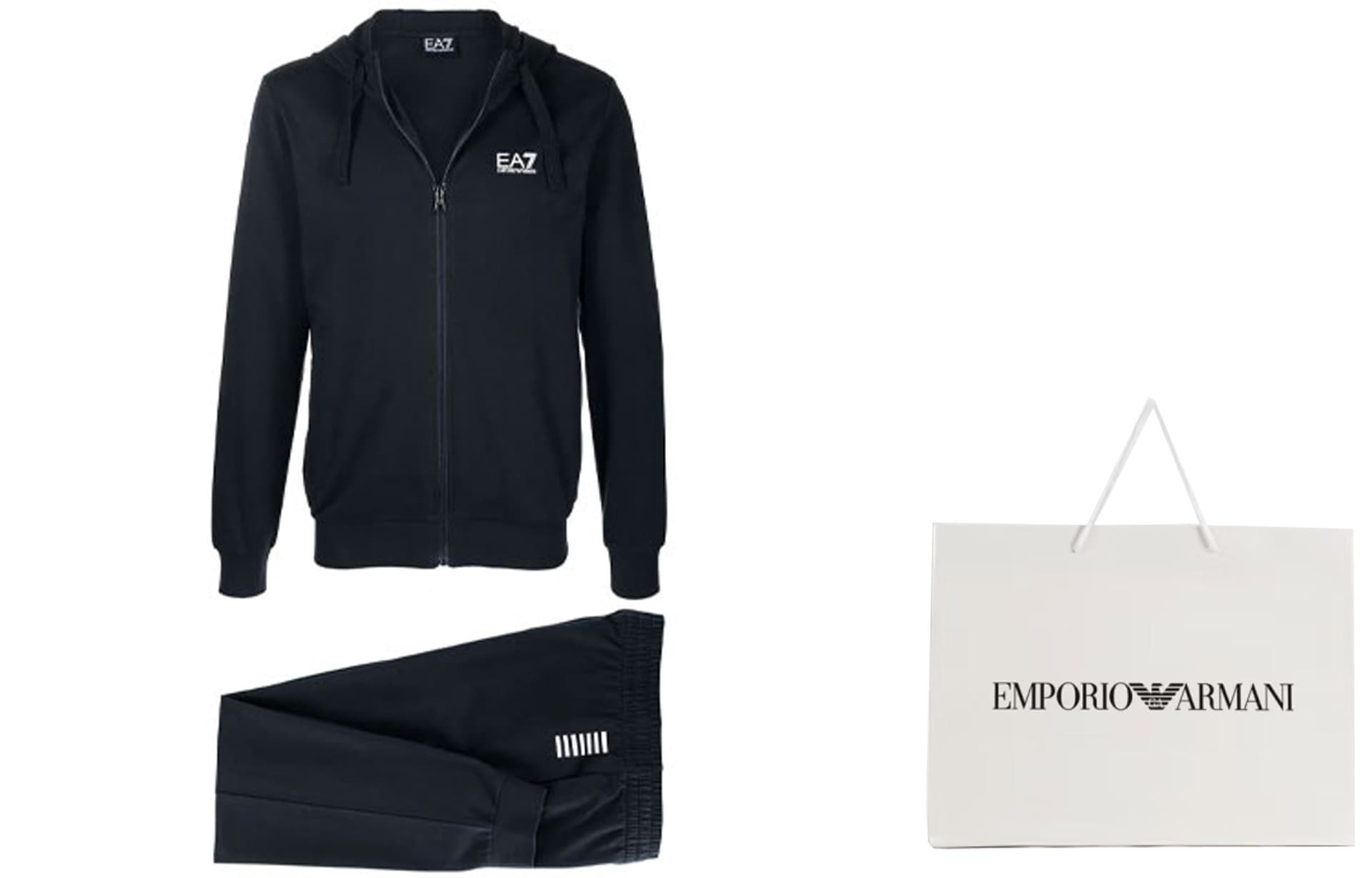 Спортивный костюм Emporio Armani EA7 Blue Tracksuit - изображение 2