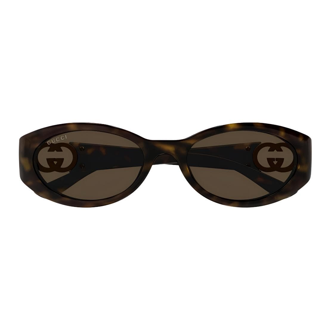 Солнцезащитные очки Gucci Oval Tortoiseshell Sunglasses - изображение 2