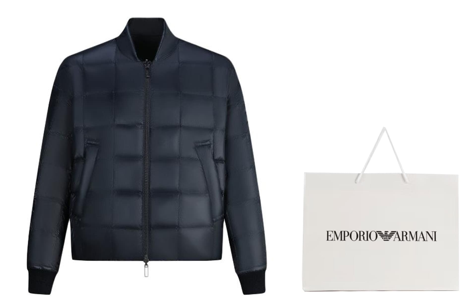Зимняя куртка Emporio Armani FW23 Slim Fit Zip Jacket - изображение 7