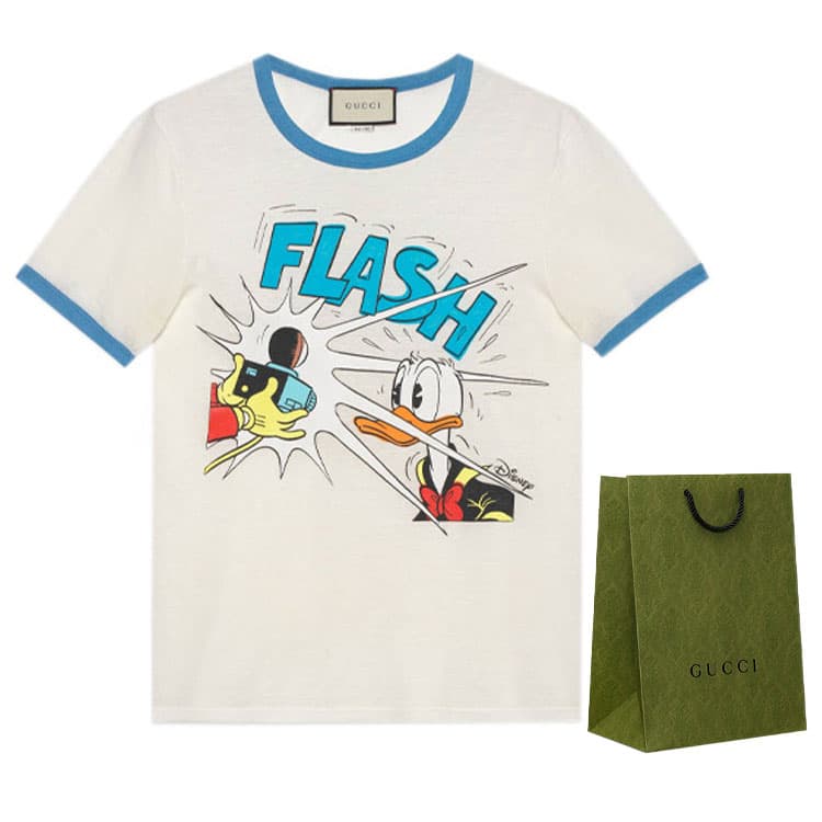 Футболка Gucci Ivory Donald Duck T-Shirt - изображение 3