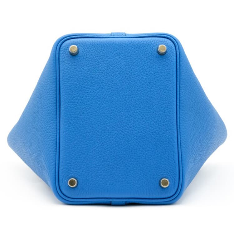 Сумка HERMES Picotin Lock 18 Clemence I7 Bleu Zellige - изображение 5