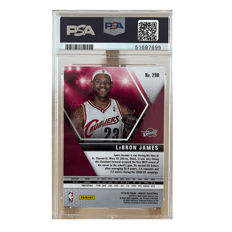 Коллекционные карточки PANINI 19-20 mosaic MVP PSA 10 - изображение 2