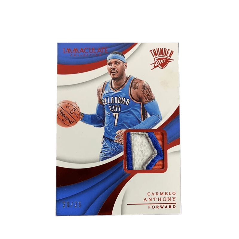 Коллекционные карточки PANINI 2017-18 IMMACULATE 2025 patch - изображение 1