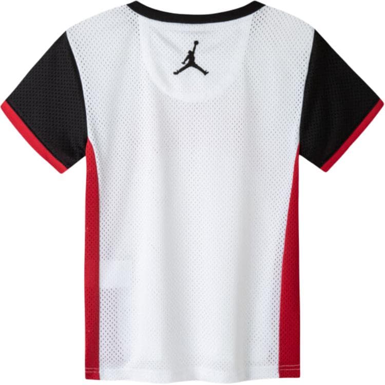 Футболка Jordan T-shirt с буквами и логотипом бренда Короткий рукав Чисто белый Дети в возрасте от 3 до 7 лет - изображение 2